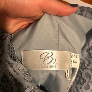 Slate bridesmaid dress